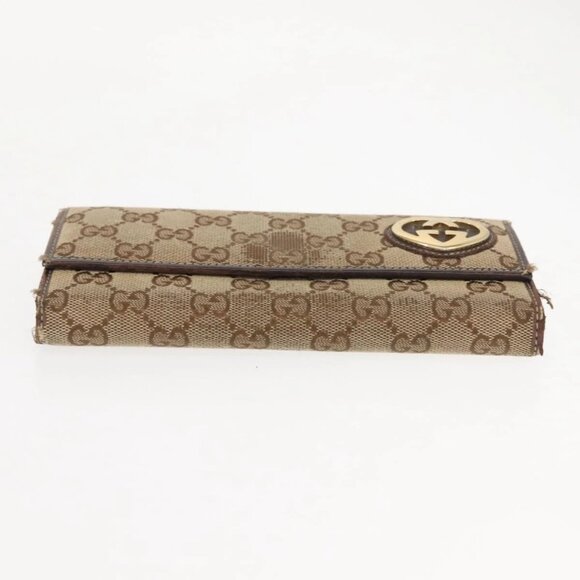 GUCCI GG Canvas Wallet 2 Set Beige Auth ti3479 - Picture 7 of 16